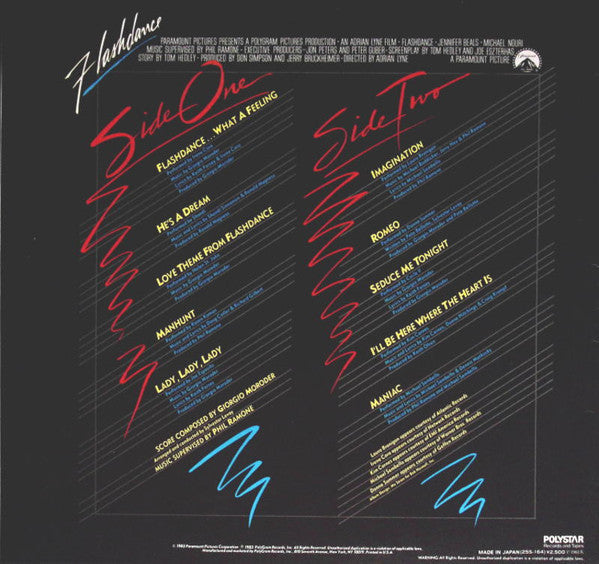 Release: Flashdance (Original Soundtrack From The Motion Picture)-Vinyl-Japan-1983-25S-164, 25S-164-27360153