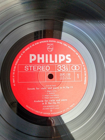 Faure Complete Works For Violin & Piano