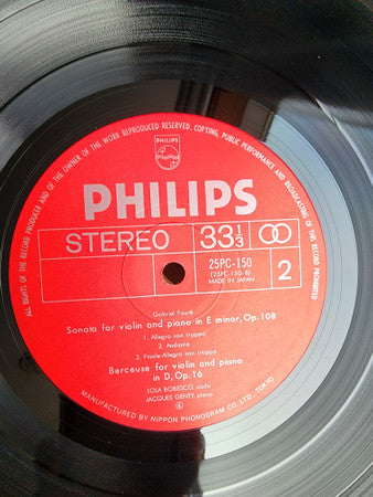 Faure Complete Works For Violin & Piano