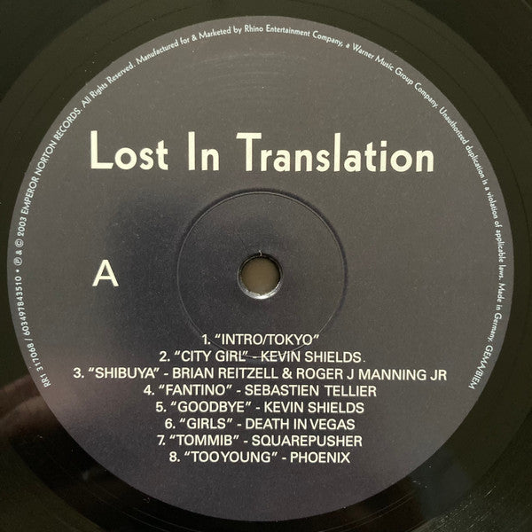 Lost In Translation (Music From The Motion Picture Soundtrack)