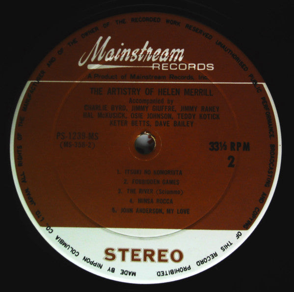 The Artistry Of Helen Merrill