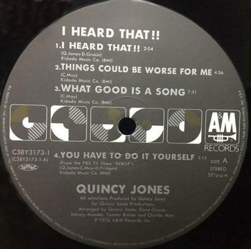 Release: I Heard That!!-Vinyl-Japan-1987-C38Y3173-16849266