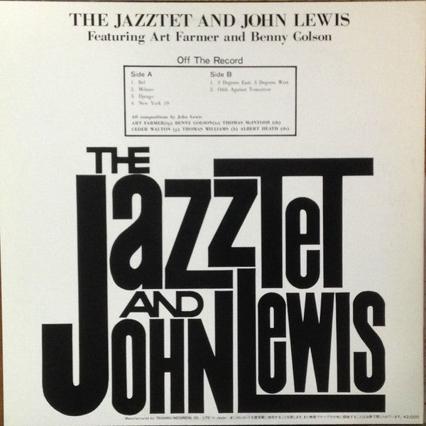 Master Release: The Jazztet And John Lewis by The Jazztet