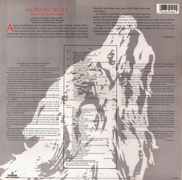 Release: Moanin' In The Moonlight-Vinyl-US-1986-CH-9195-13240829