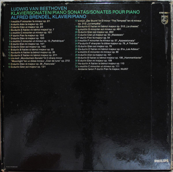 Sämtliche Klaviersonaten • The Complete Piano Sonatas • Les 32 Sonates Pour Piano