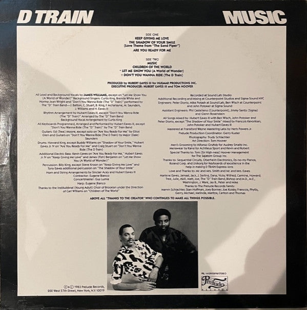 Master Release: Music by D-Train