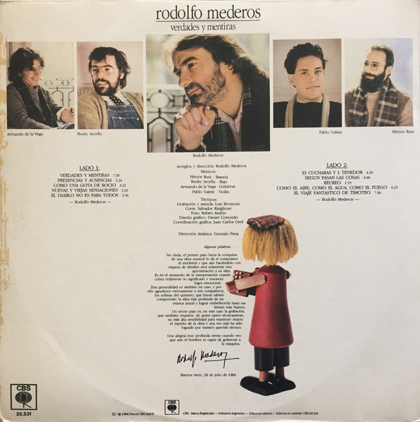 Release: Verdades y Mentiras-Vinyl-Argentina-1984-20.531, 20.531-15609526