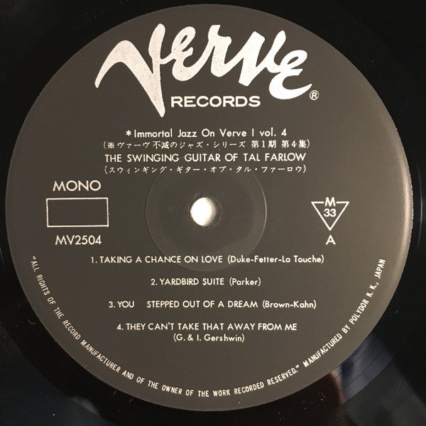 The Swinging Guitar Of Tal Farlow