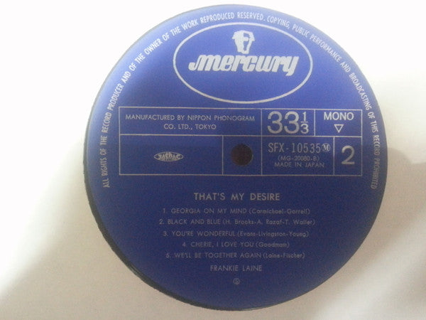 Release: That's My Desire-Vinyl-Japan-1977-SFX-10535(M)-8638639
