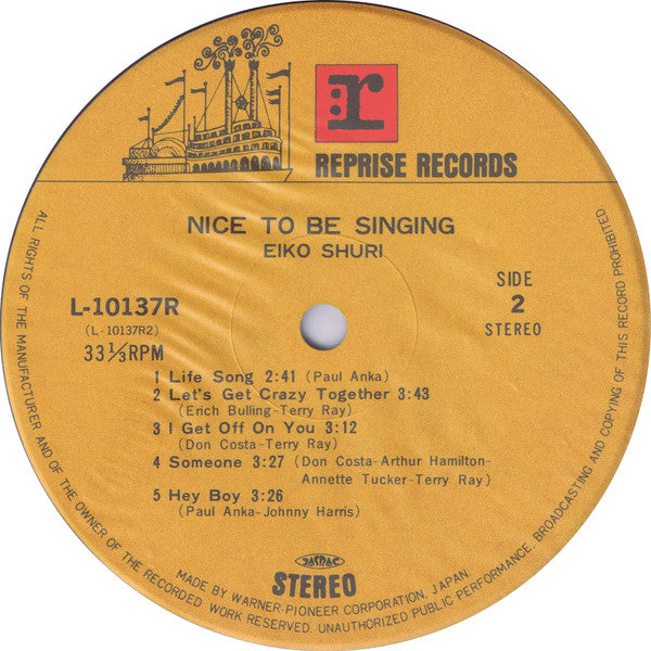 Nice To Be Singing