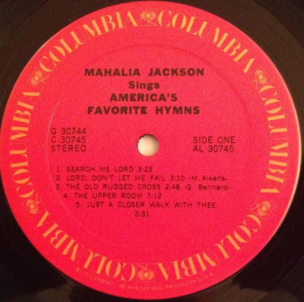 Mahalia Jackson Sings America's Favorite Hymns