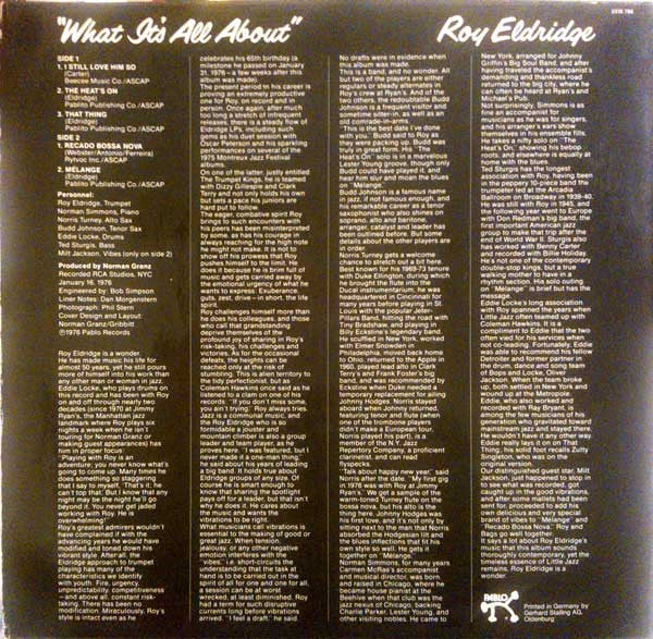 Release: What It's All About-Vinyl-Germany-1976-2310 766-4025392