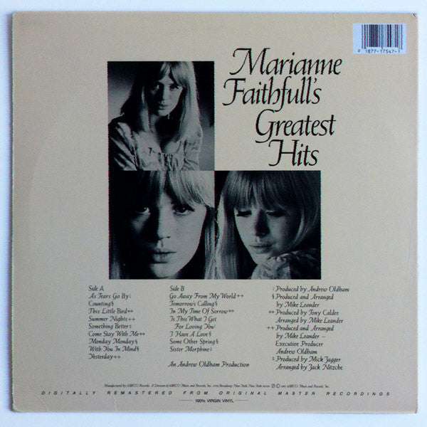 Master Release: Marianne Faithfull's Greatest Hits by Marianne Faithfull