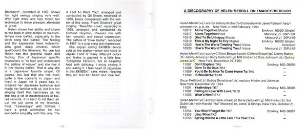 The Complete Helen Merrill On Mercury