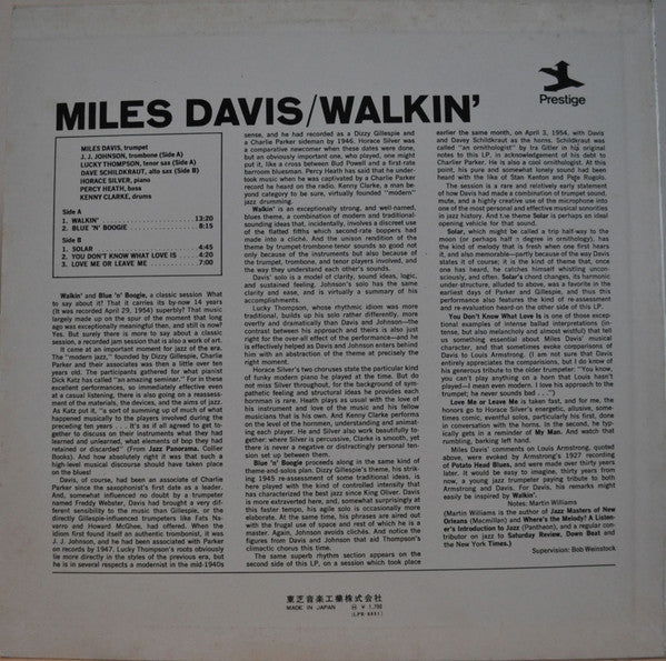 Release: Walkin'-Vinyl-Japan-1973-LPR-8851-5289458