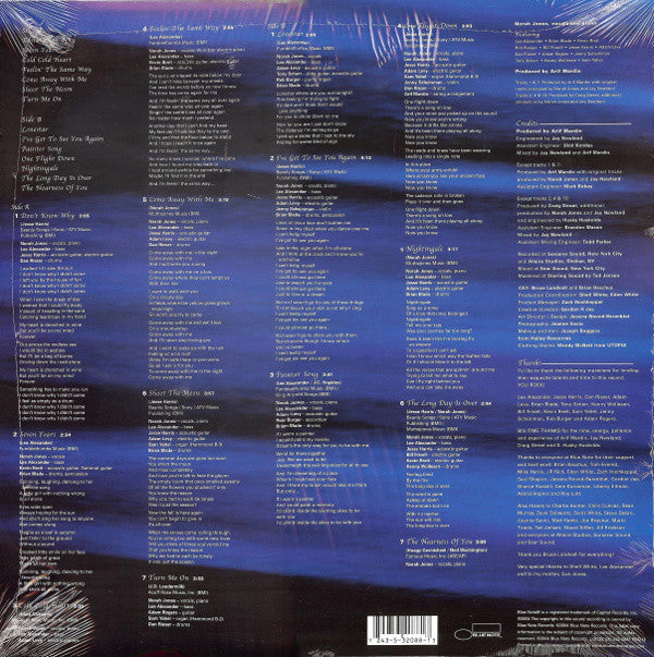 Release: Come Away With Me-Vinyl-Europe-2004-7243 5 32088 1 3, 532 0881-3572914