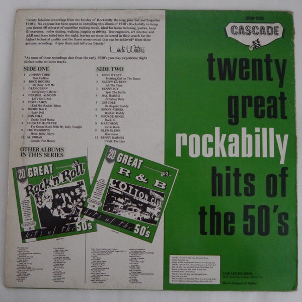 Release: 20 Great Rockabilly Hits Of The 50's-Vinyl-UK-1983-DROP1003-3466113