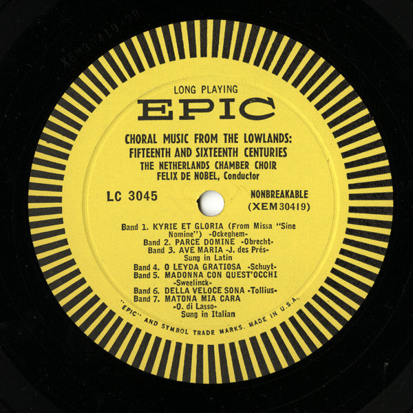 Missa Papae Marcelli / Choral Music From The Lowlands: 15th And 16th Centuries