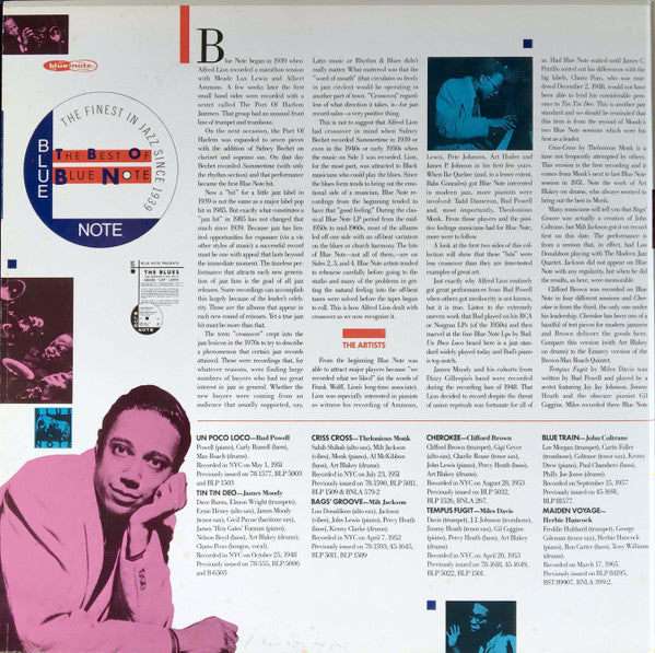 Release: The Best Of Blue Note-Vinyl-Japan-1985-BNJ 71067-8, BST2 84429-9666995