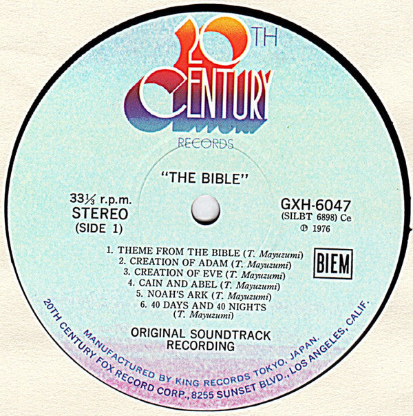 The Bible ... In The Beginning (Original Motion Picture Soundtrack Album)