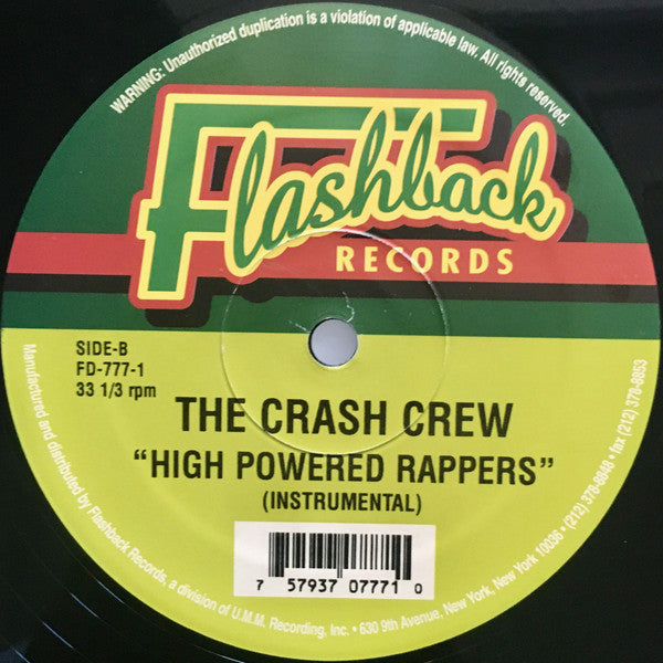 Master Release: High Power Rap by The Crash Crew