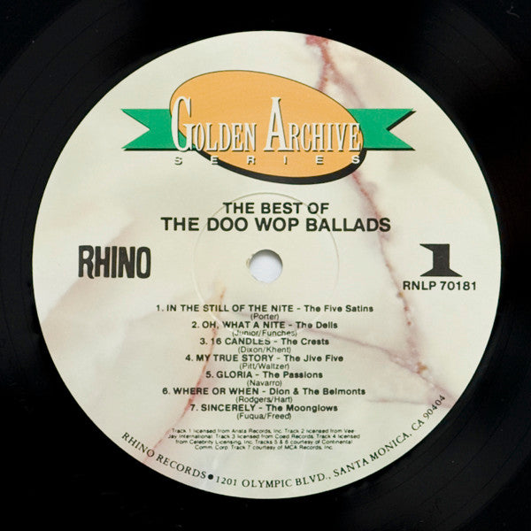 The Best Of The Doo Wop Ballads