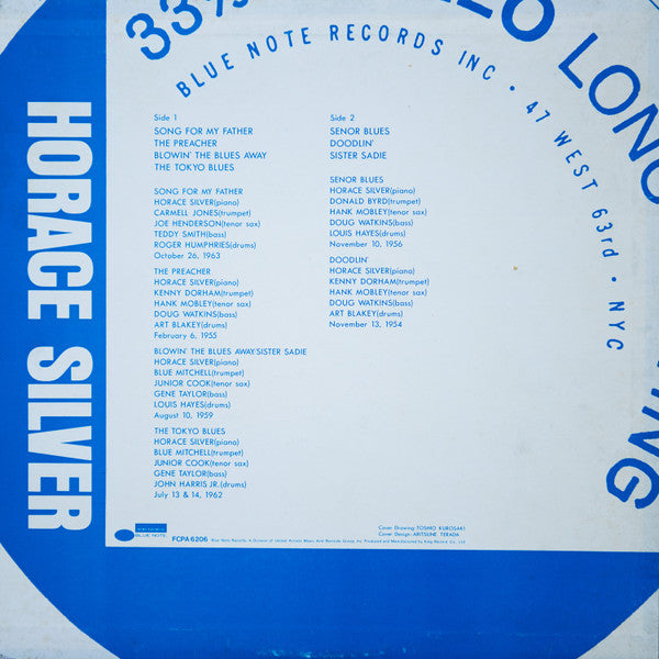 Release: Horace Silver-Vinyl-Japan-1983-FCPA-6206-9349764