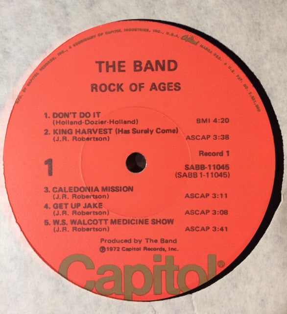 Rock Of Ages (The Band In Concert)