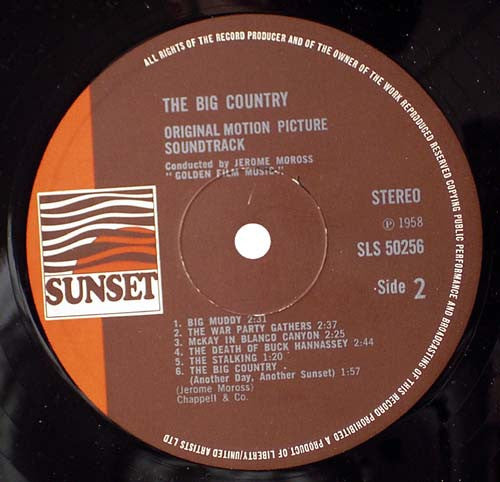 (William Wyler's) The Big Country (Original Motion Picture Soundtrack)