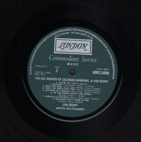 The Big Sounds Of Coleman Hawkins And Chu Berry