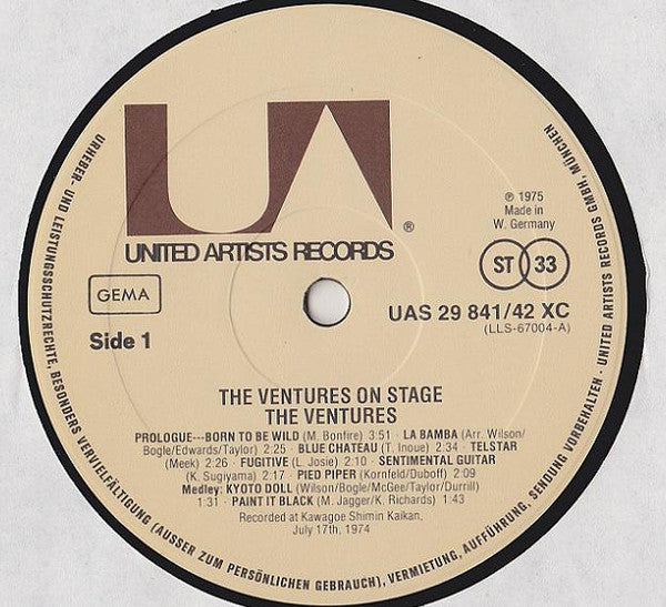 Release: On Stage-Vinyl-Germany-1975-UAS 29841/42 XC-4892024