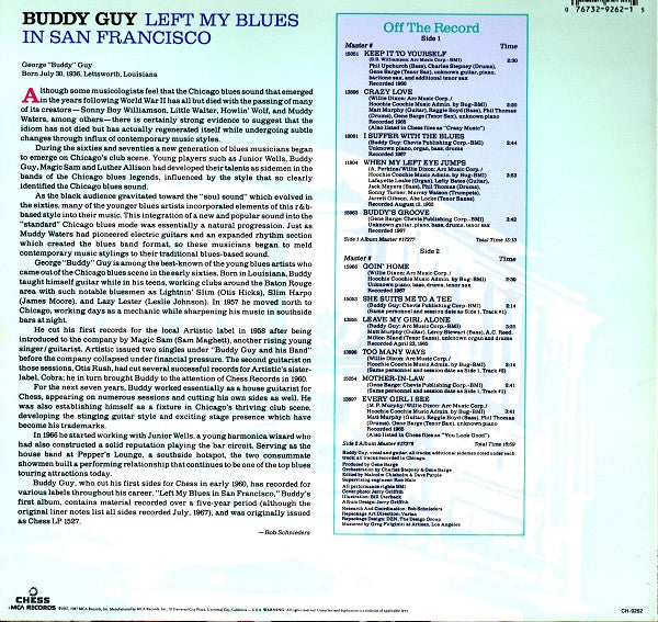 Release: Left My Blues In San Francisco-Vinyl-US-1987-CH-9262-2199666