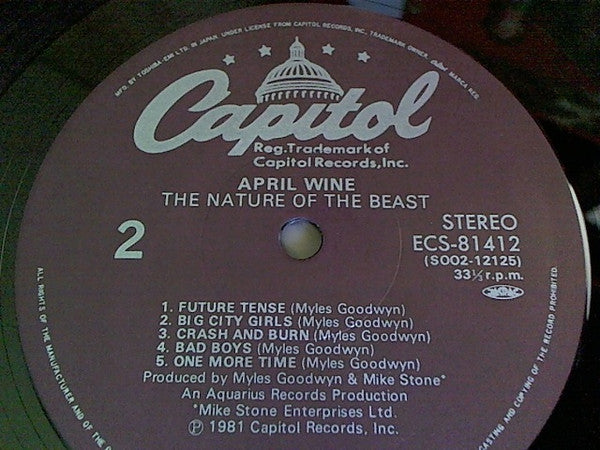 Release: The Nature Of The Beast-Vinyl-Japan-1981-ECS-81412, ECS-81412-3527374
