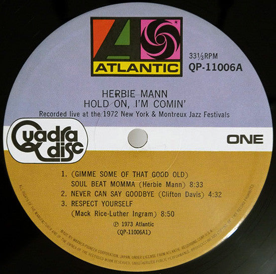 Release: Hold On, I'm Comin'-Vinyl-Japan-1973-QP-11006A-8317091