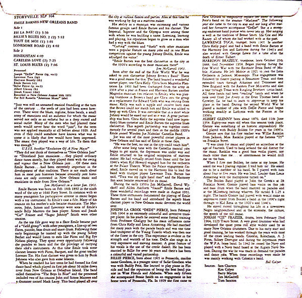Master Release: American Music By Emile Barnes by Emile Barnes' New Orleans Band