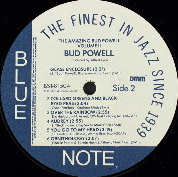 The Amazing Bud Powell, Volume 2