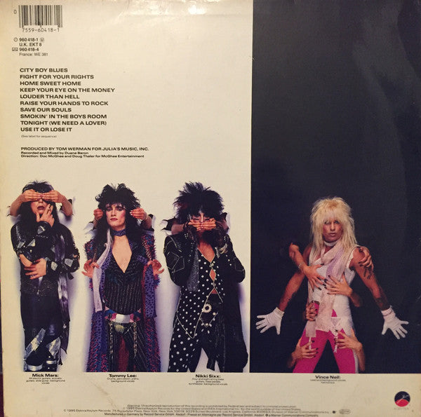 Release: Theatre Of Pain-Vinyl-UK & Europe-1985-960 418-1, EKT 8-2826563
