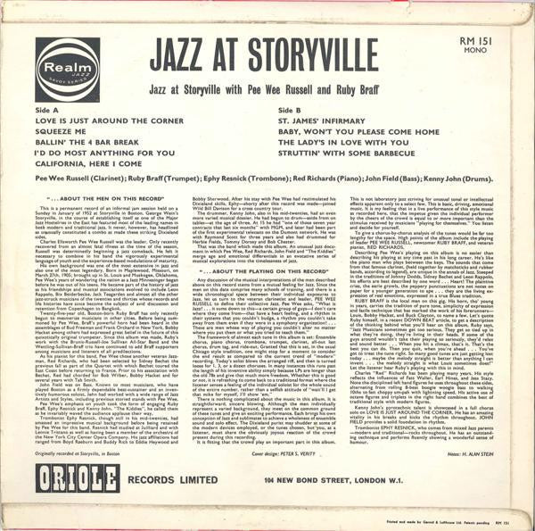 Master Release: Jazz At Storyville Vol. 1 by Pee Wee Russell