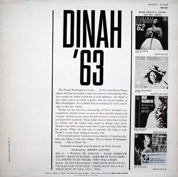 Master Release: Dinah '63 by Dinah Washington
