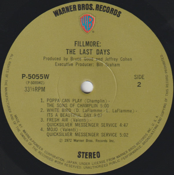 Fillmore - The Last Days