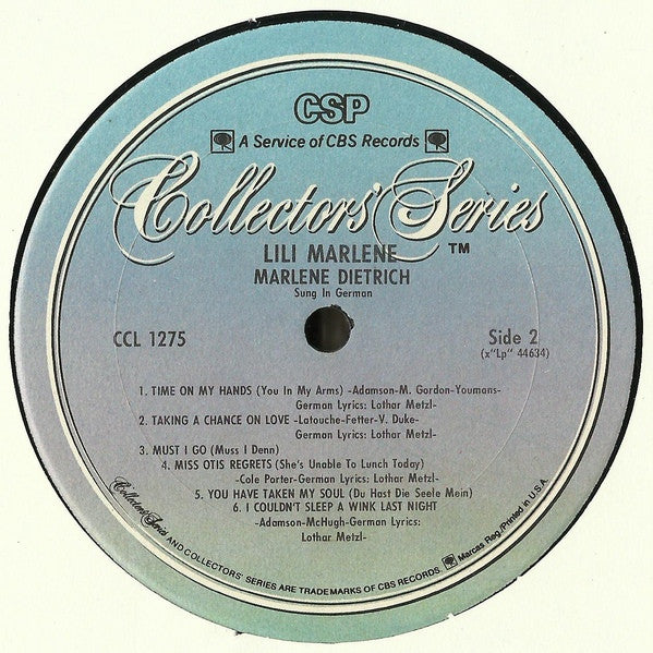 Lili Marlene (Sung In German)