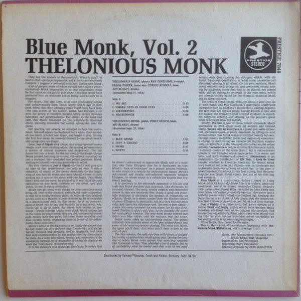 Blue Monk, Vol. 2