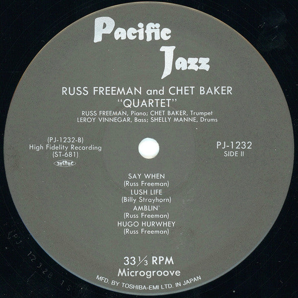 Quartet: Russ Freeman Chet Baker