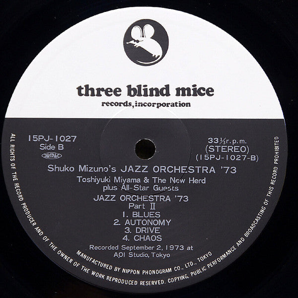 Shuko Mizuno's "Jazz Orchestra '73"