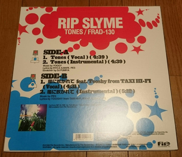 Release: Tones / 風に吹かれて-Vinyl-Japan-2004-FRAD-130-6415625