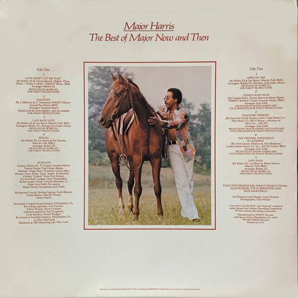 Master Release: The Best Of Major Now And Then by Major Harris