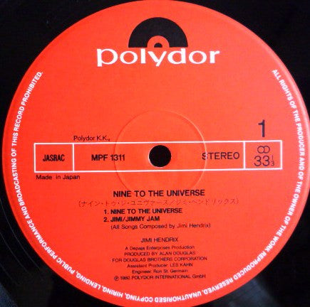 Nine To The Universe