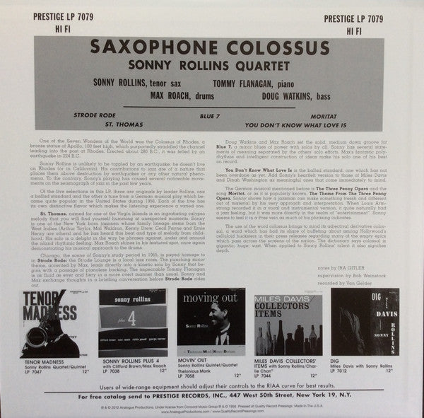 Saxophone Colossus