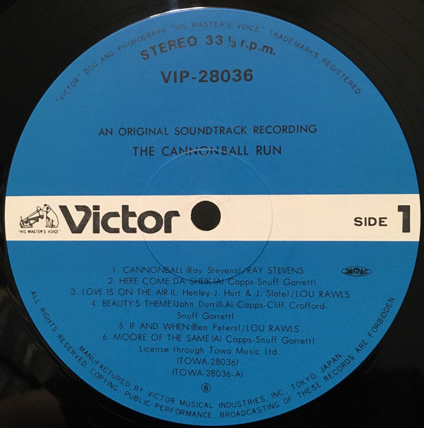 キャノンボール = The Cannonball Run (An Original Soundtrack Recording)