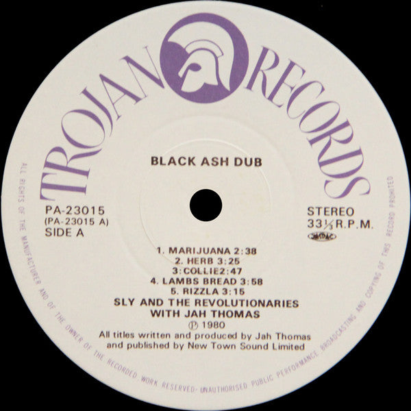 Master Release: Black Ash Dub by Sly & The Revolutionaries